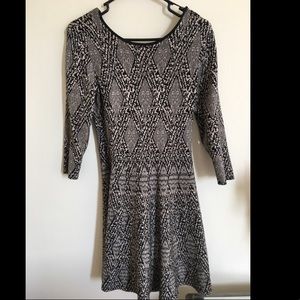 ZARA sweaterdress 3/4-sleeve mini skater Sz Small